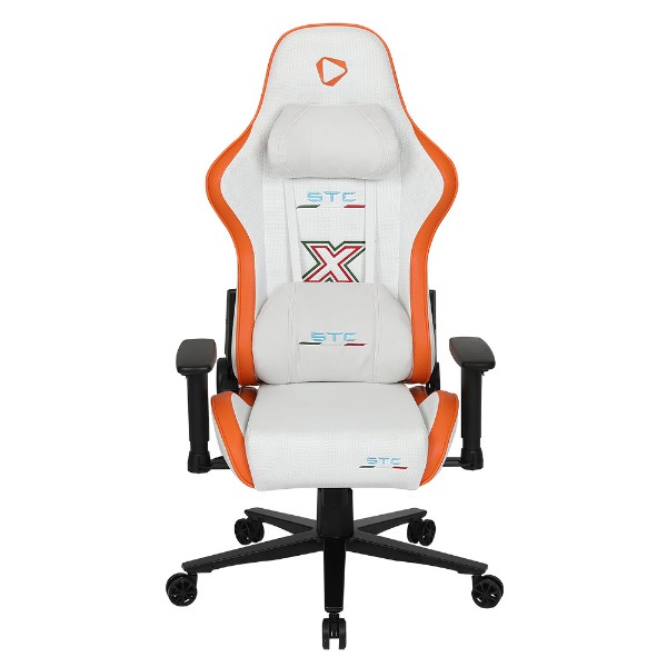 OneX - STC X Hardcore Gaming Chair - White/Orange - Packshot 1