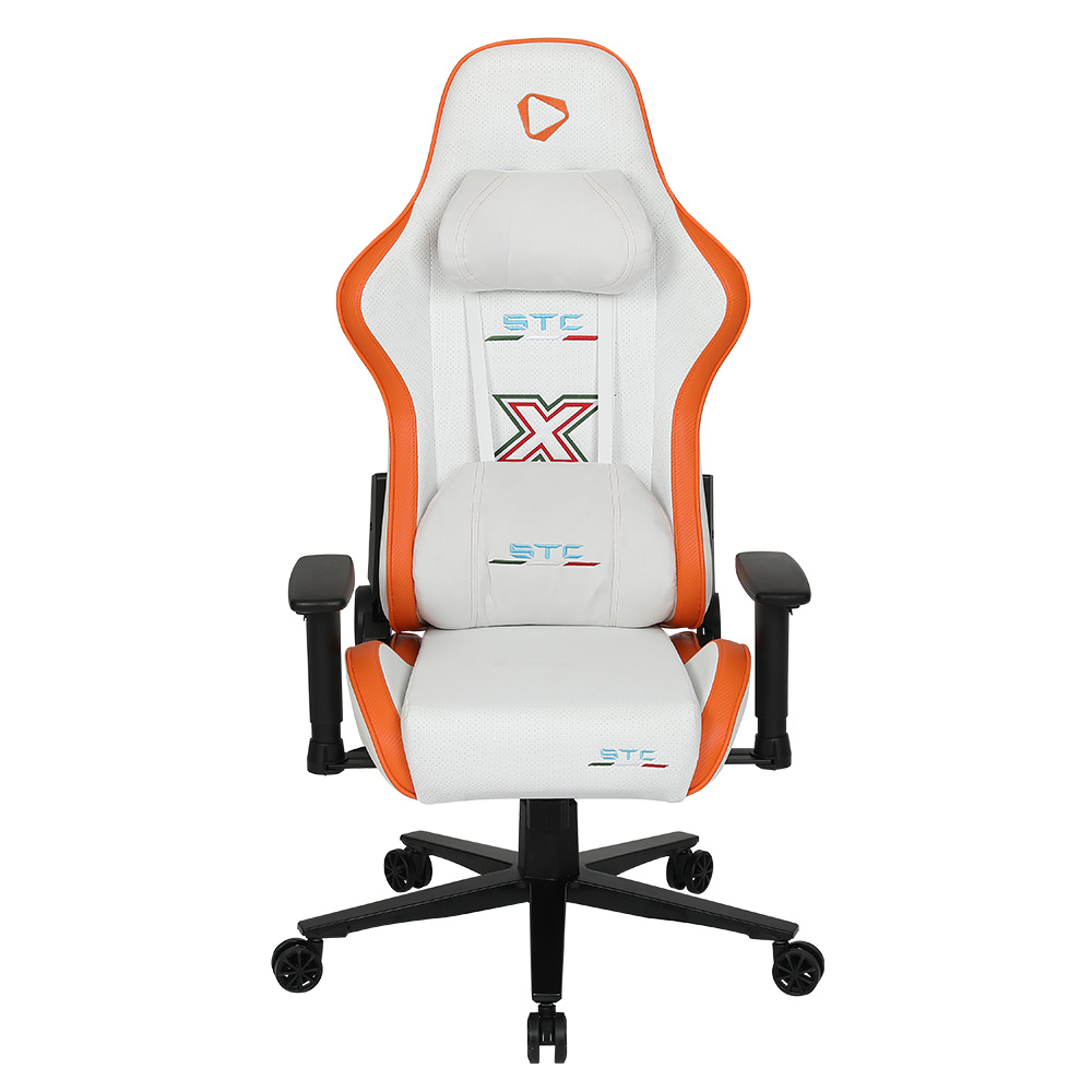 OneX - STC X Hardcore Gaming Chair - White/Orange - Packshot 1