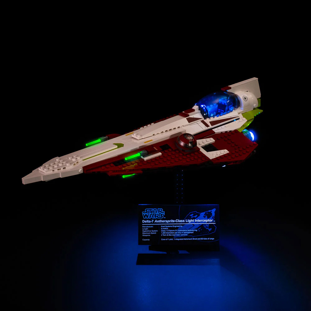 Light My Bricks - Star Wars - Obi-Wan's Jedi Starfighter (LEGO #10215) Light Kit - Packshot 2