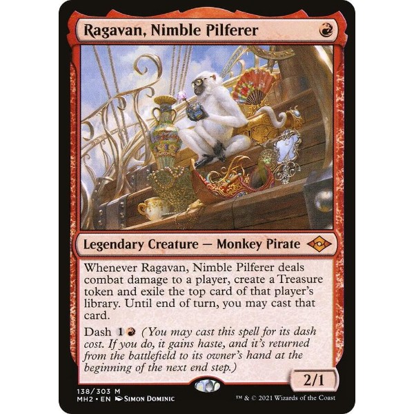 Magic: The Gathering - TCG - Modern Horizons 2 - Ragavan, Nimble Pilferer Normal 138 - NM/M - Packshot 1