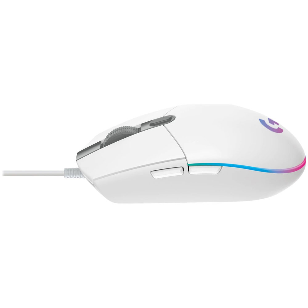 Logitech G203 Lightsync RGB Gaming Mouse - White - Packshot 4