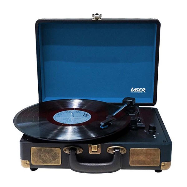 Laser - Bluetooth Suitcase Turntable with Speaker - Packshot 1