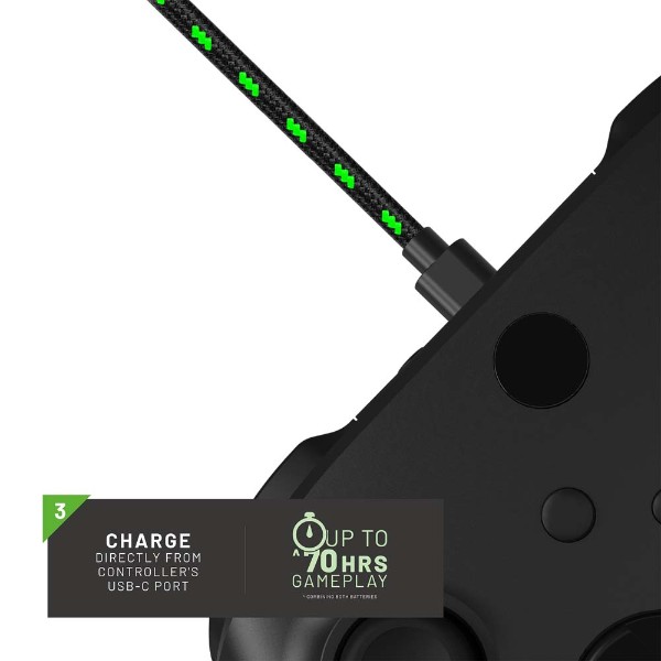 4Gamers - XBOX Wireless Controller Twin Play & Charge High Capacity Battery Packs - Black - Packshot 6