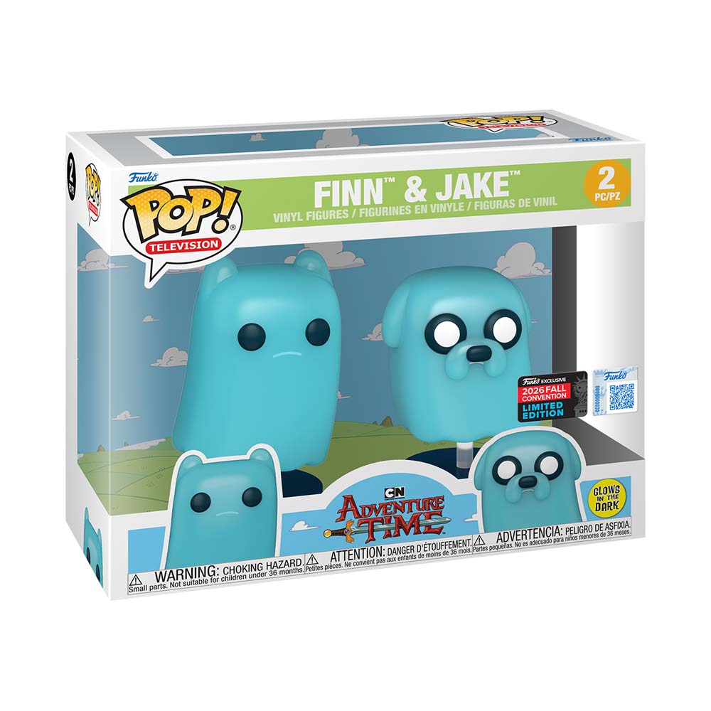 Adventure Time - Ghost Finn & Ghost Jake (2026 Fall Convention Exclusive) Pop! Vinyl Figure 2-Pack - Packshot 3