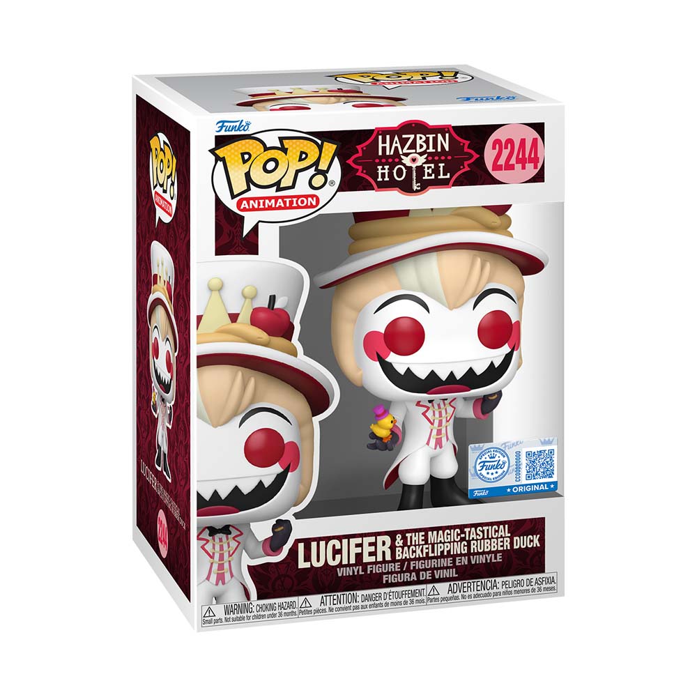 Hazbin Hotel - Lucifer & The Magic-Tastical Backflipping Rubber Duck Pop! Vinyl Figure - Packshot 2