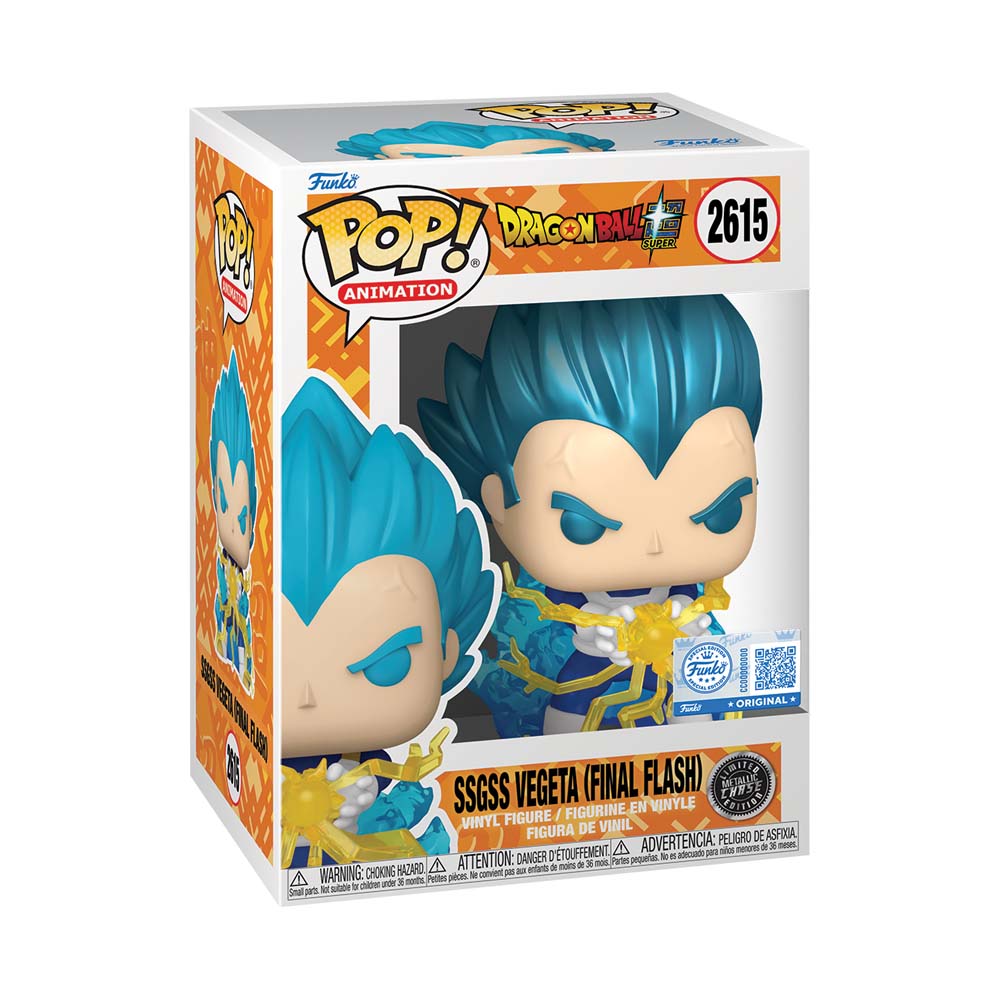 Dragon Ball Z - SSGSS Vegeta (Final Flash) (Glow) Pop! Vinyl Figure - Packshot 5