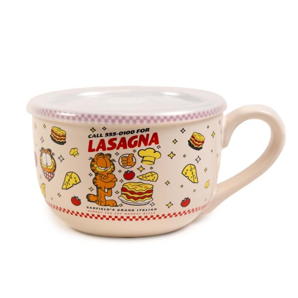 Garfield - Lasagna Soup Bowl with Lid - Packshot 2