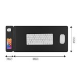 Laser Wireless Charging Desk Mat - Black - Packshot 3