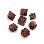 Dragon Eye Dice Set with Wood Box - Black - Packshot 4