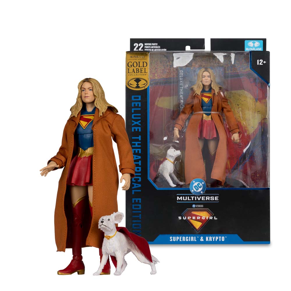 DC Comics - Supergirl (2026) - Supergirl and Krypto Deluxe Gold Label Action Figure - Packshot 5