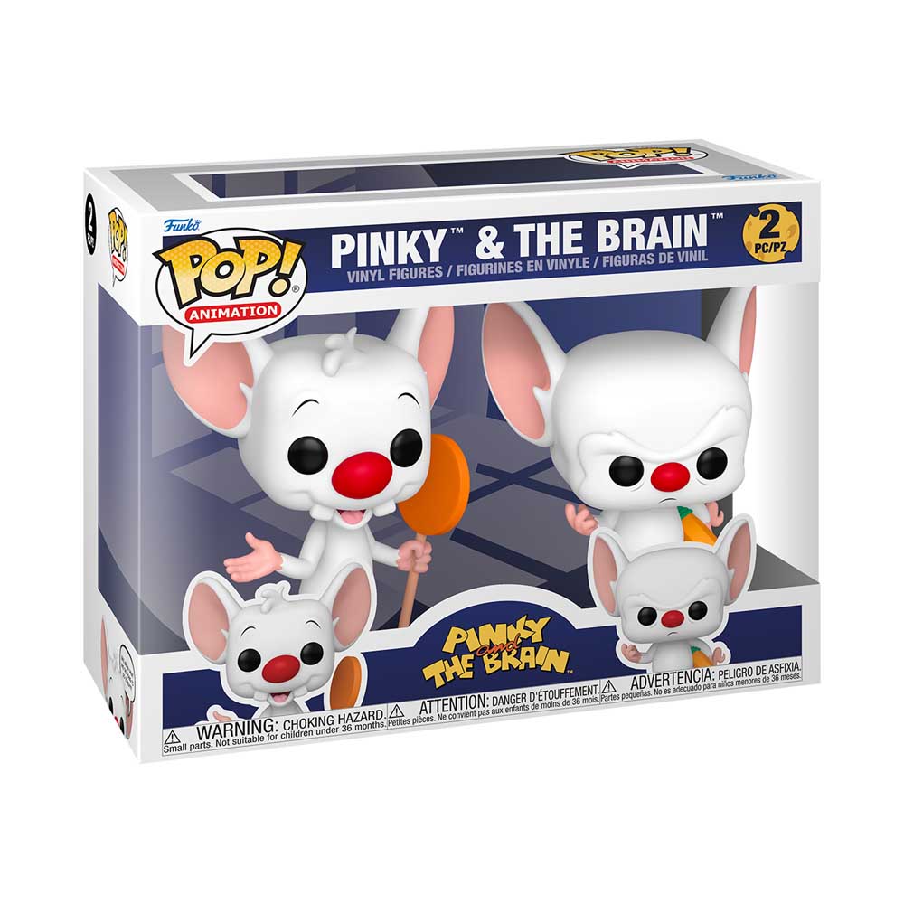 【レア】Pinky and the Brainフィギュア 2体セット Warner Bros - Animaniacs - Pinky & the Brain 2PK Pop! Vinyl Figure