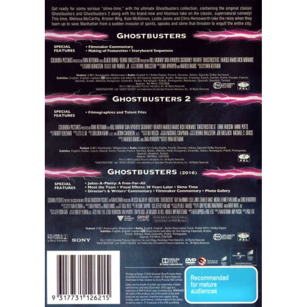Ghostbusters Collection (Ghostbusters (1984) / Ghostbusters II / Ghostbusters (2016)) - Packshot 2
