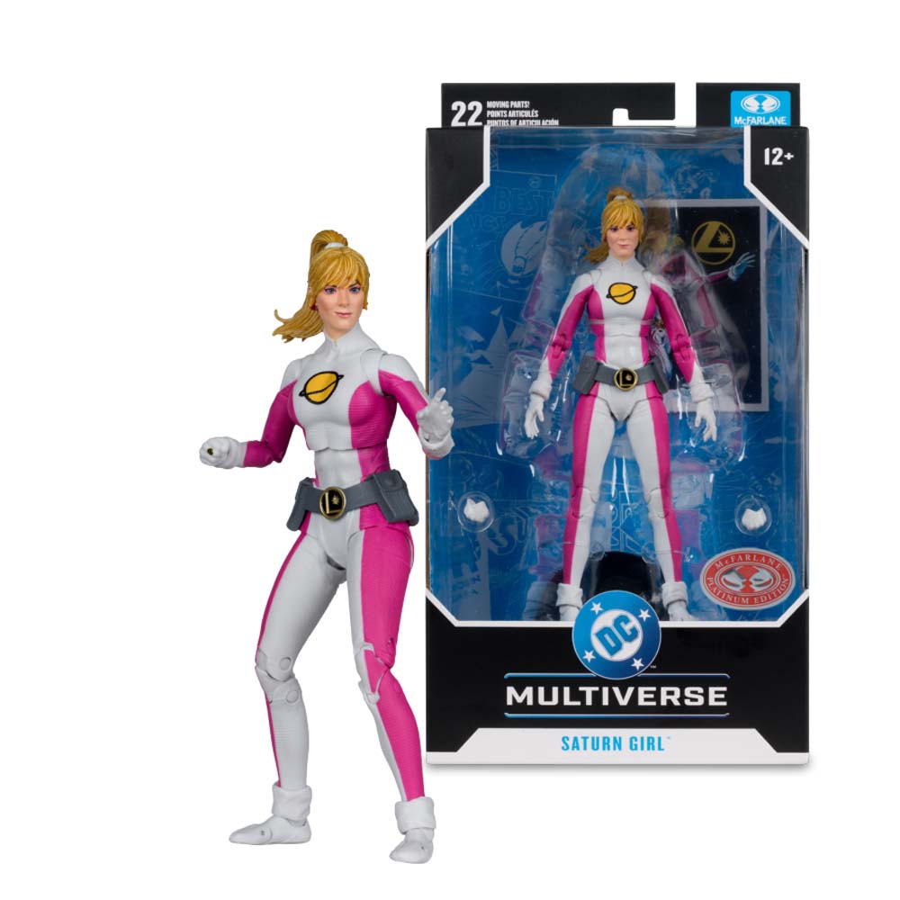 DC Multiverse - Legion of Super-Heroes - Saturn Girl (DC Classic) Red Platinum Edition 7" Action Figure - Packshot 6