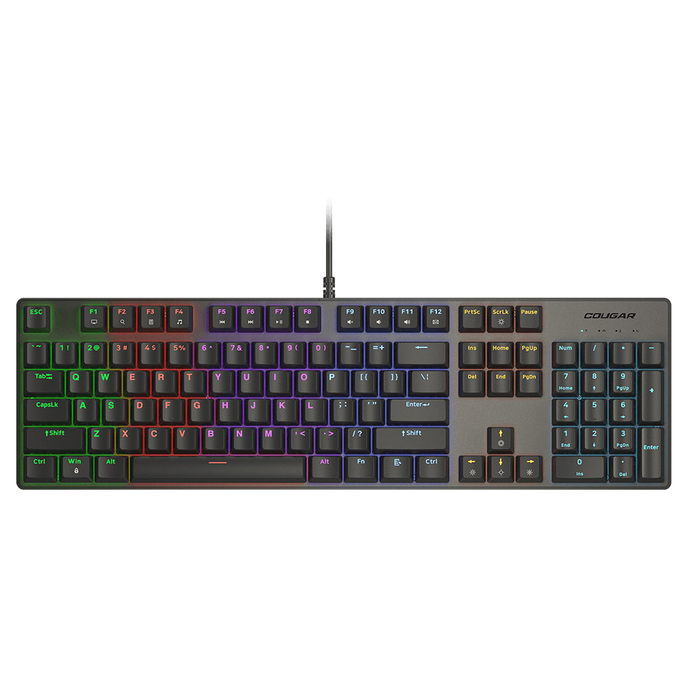 Cougar ULTIMUS EX Red Mechanical Doubleshot Keycap Gaming Keyboard - Black - Packshot 1