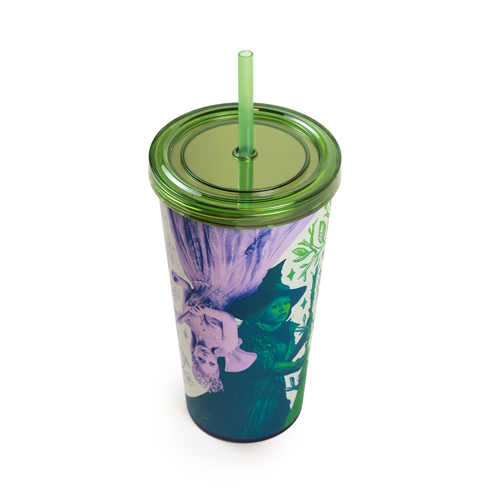 Wicked: For Good - Glinda & Elphaba Tumbler with Straw - Packshot 3