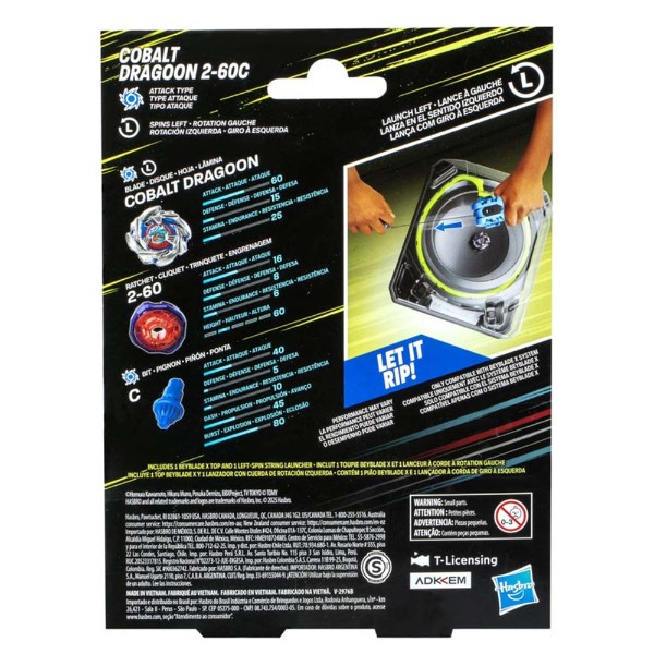 Beyblade X Cobalt Dragoon 2-60C Launcher Set - Packshot 4
