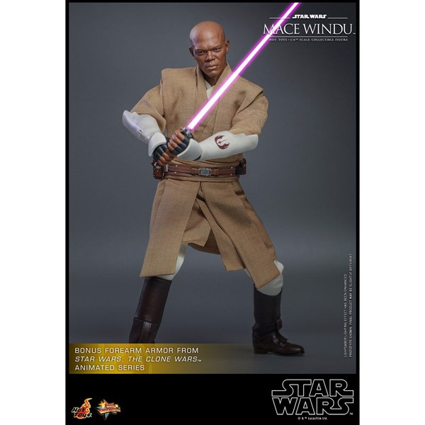 Star Wars Attack of The Clones Mace Windu 1/6 Scale Action Figure