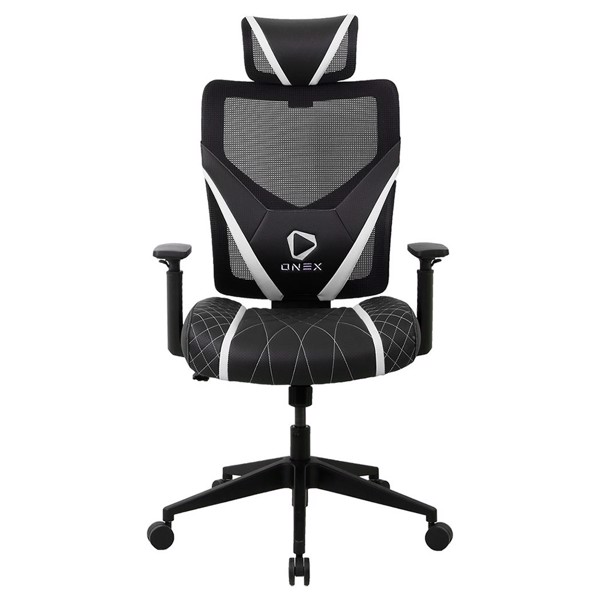 OneX GE300 Breathable Ergonomic Gaming Chair - Black/White - Packshot 1