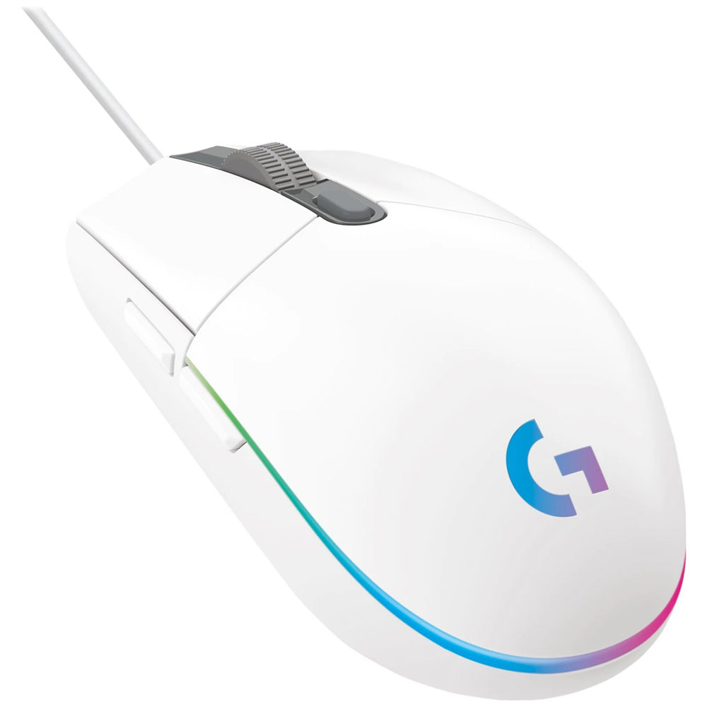 Logitech G203 Lightsync RGB Gaming Mouse - White - Packshot 3