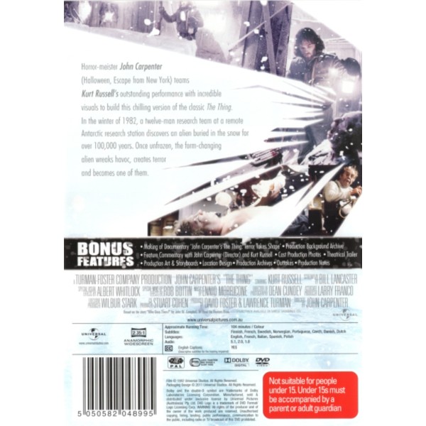 The Thing (1982) (John Carpenter's) - Packshot 2