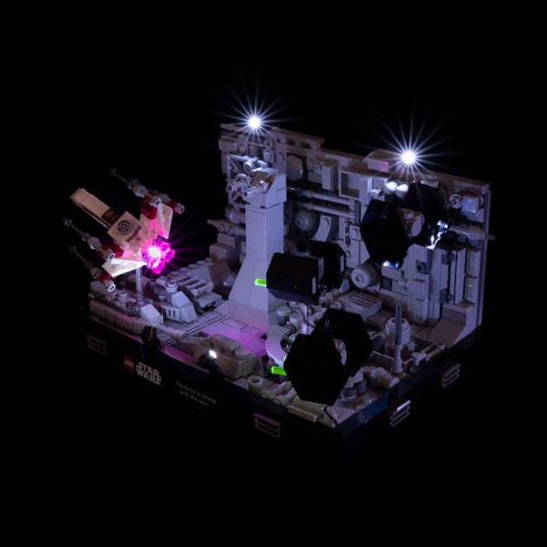 Light My Bricks - Star Wars - Death Star Trench Run Diorama (LEGO #75329) Light Kit - Packshot 4