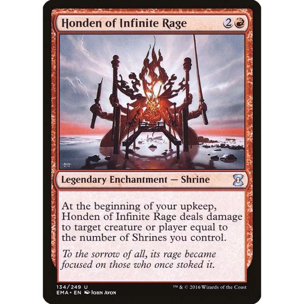 Magic: The Gathering - TCG - Eternal Masters - Honden of Infinite Rage 134 Foil - Packshot 1