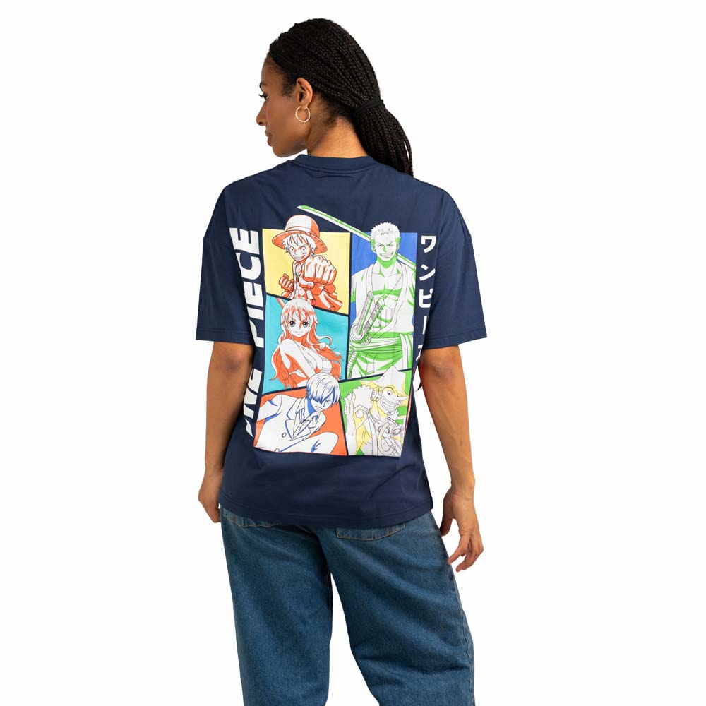 One Piece - Straw Hat Crew Characters Oversized T-Shirt - Packshot 3