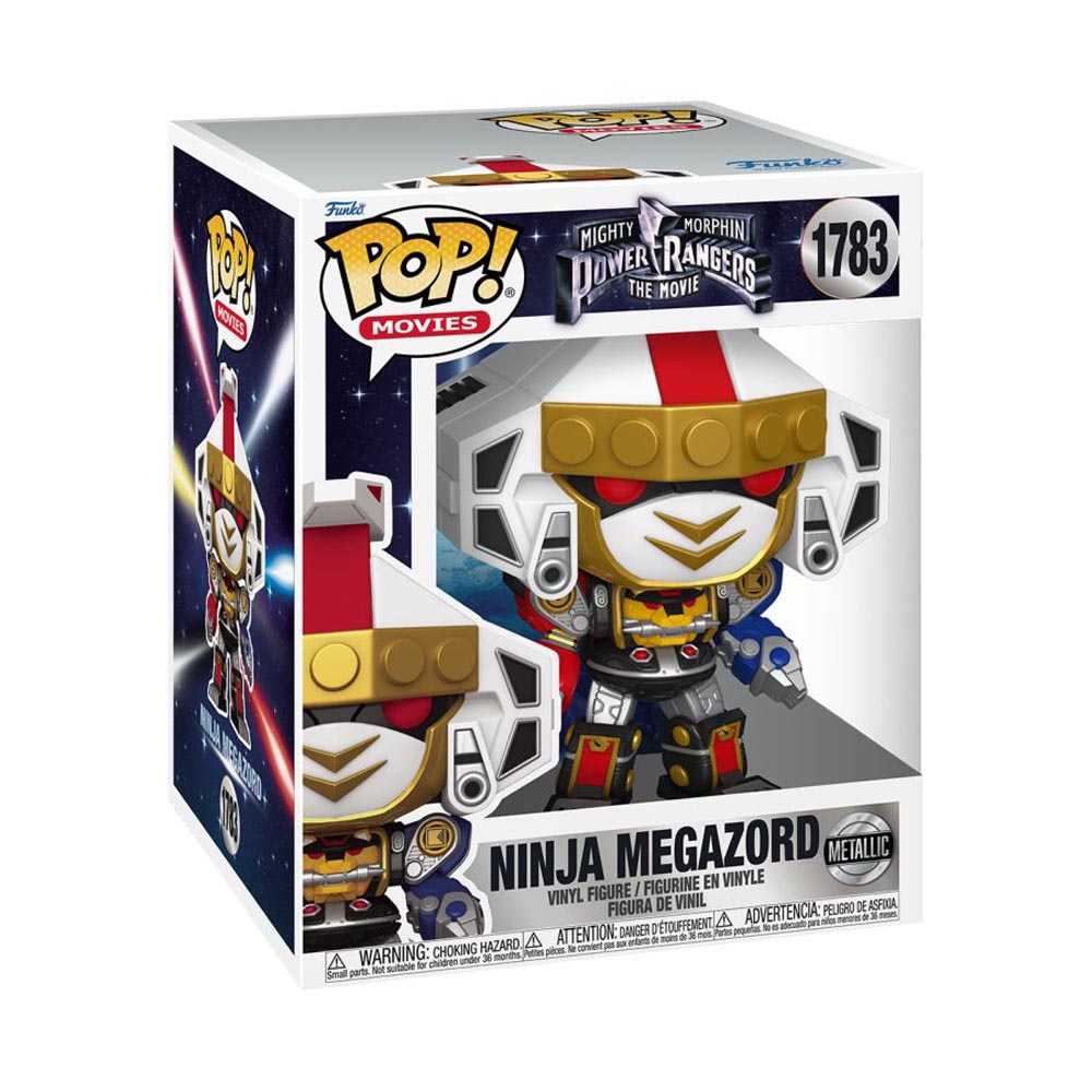 Mighty Morphin Power Rangers: The Movie (1995) - Ninja Megazord Metallic 6" Pop! Vinyl Figure - Packshot 2