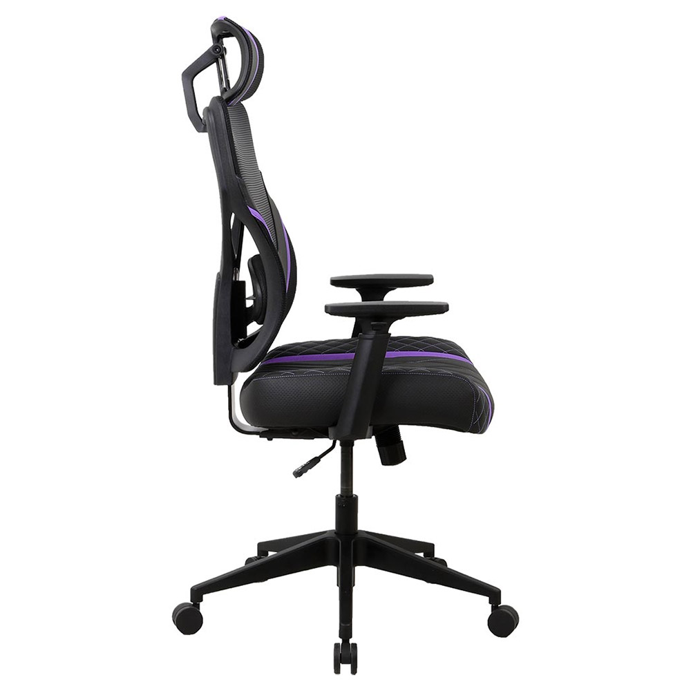 OneX GE300 Breathable Ergonomic Gaming Chair - Black/Violet - Packshot 3