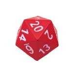 Jumbo D20 Foam Dice - Red - Packshot 1