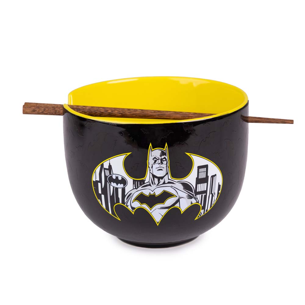 DC Comics - Batman - Logo Heat Change Ramen Bowl with Chopsticks - Packshot 3