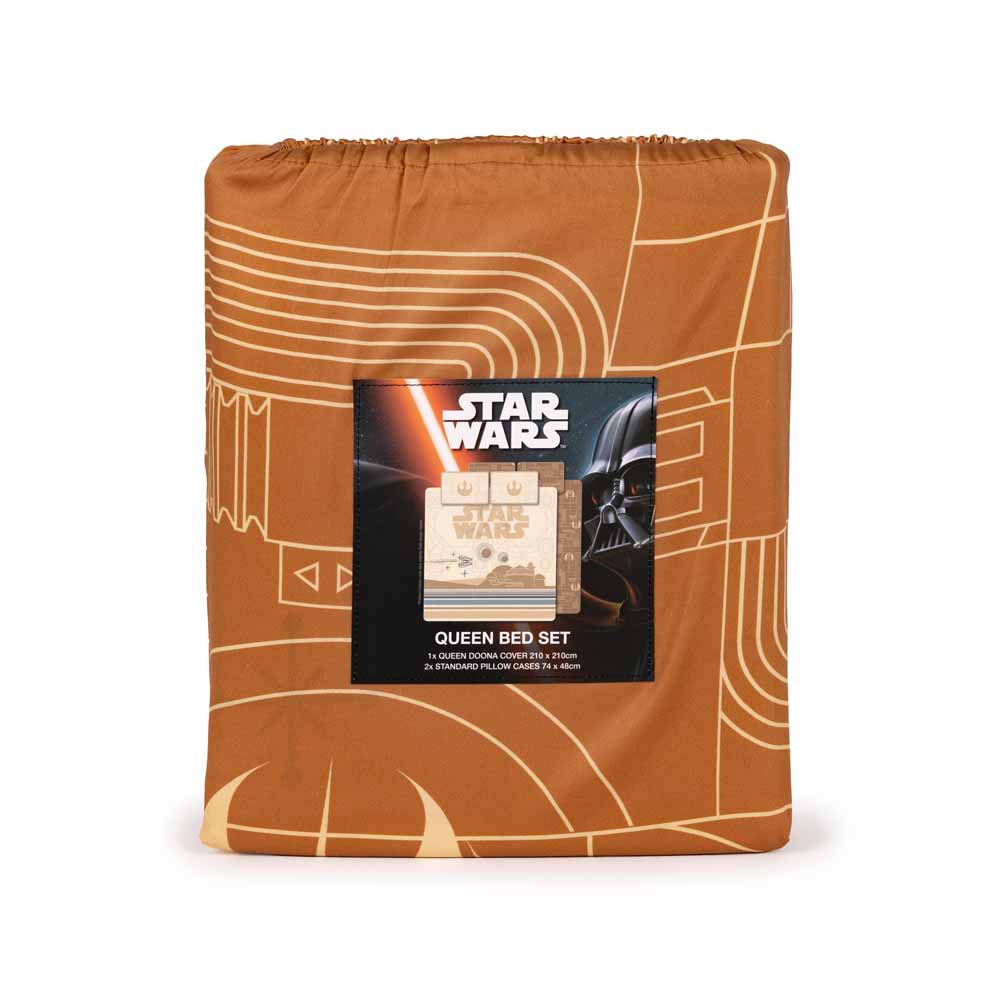 Star Wars - Tattooine Planet Quilt Cover Set - Queen - Packshot 3