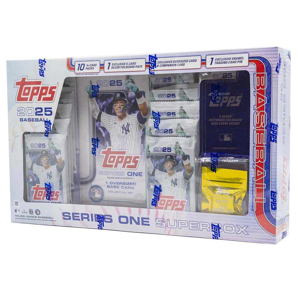 Topps - 2025 MLB Series 1 Baseball Super Box - Packshot 1