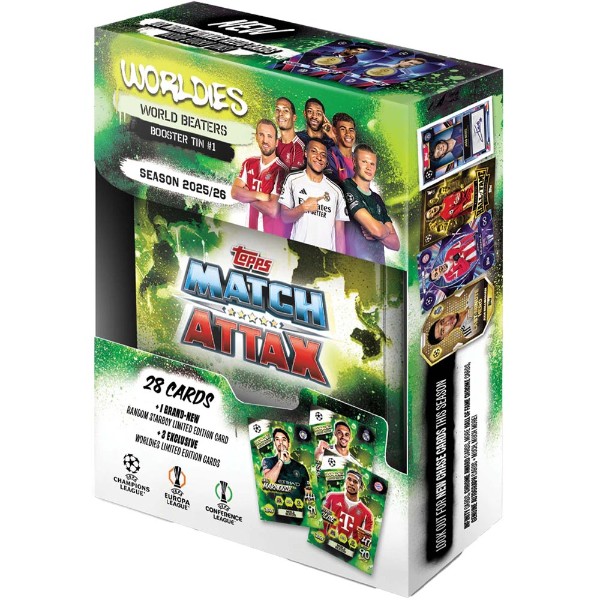 UEFA - TC - Topps Match Attax Champions League 2025 - 2026 Edition Mini Tin (Assorted) - Packshot 1