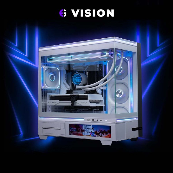 Evolve Vision | AMD Radeon RX 9070 12GB | AMD Ryzen 7 7700 (8C / 16T) Gaming PC - Packshot 2