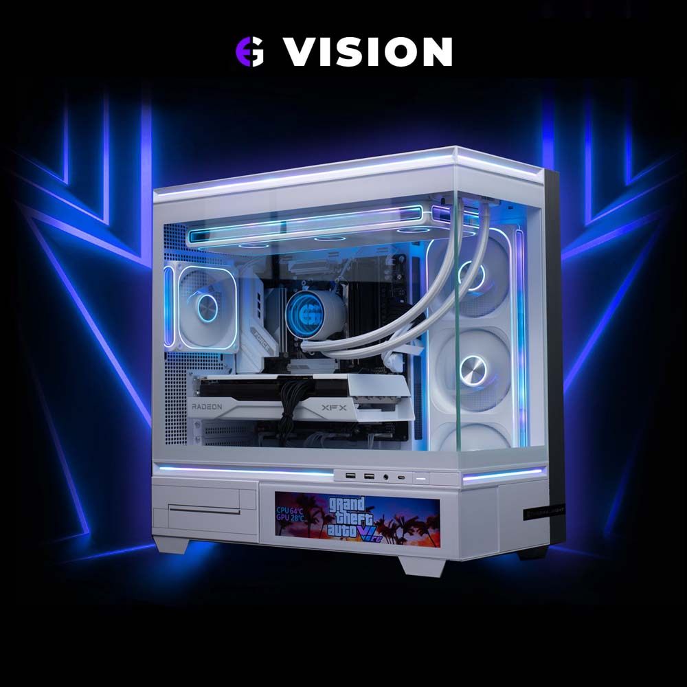 Evolve Vision | AMD Radeon RX 9070 12GB | AMD Ryzen 7 7700 (8C / 16T) Gaming PC - Packshot 2