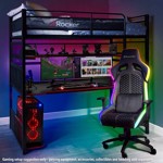 X Rocker Battlebunk Gaming High Sleeper Bed with Desk - Packshot 5