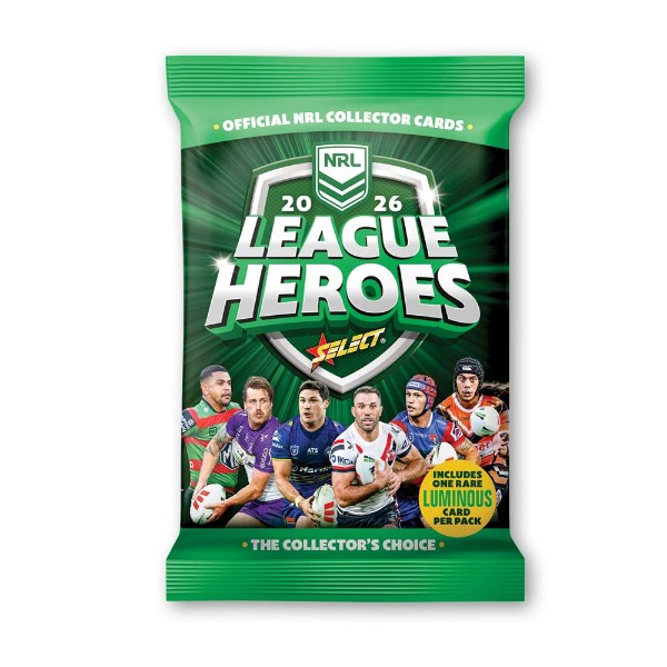 NRL - TC - Select 2026 League Heroes Booster - Packshot 1