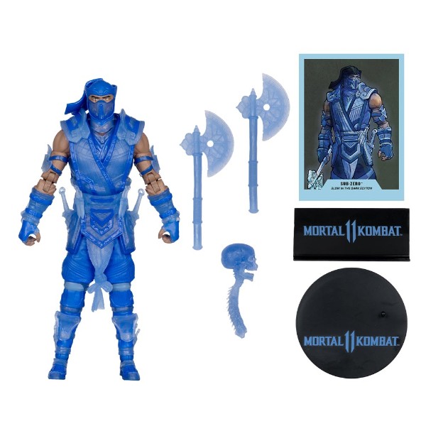 Mortal Kombat - Sub-Zero (Glow-In-The-Dark-Edition) Action Figure - Packshot 4