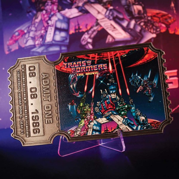Transformers - Transformers: The Movie - 40th Anniversary Limited Edition Metal Replica Movie Ticket - Packshot 5
