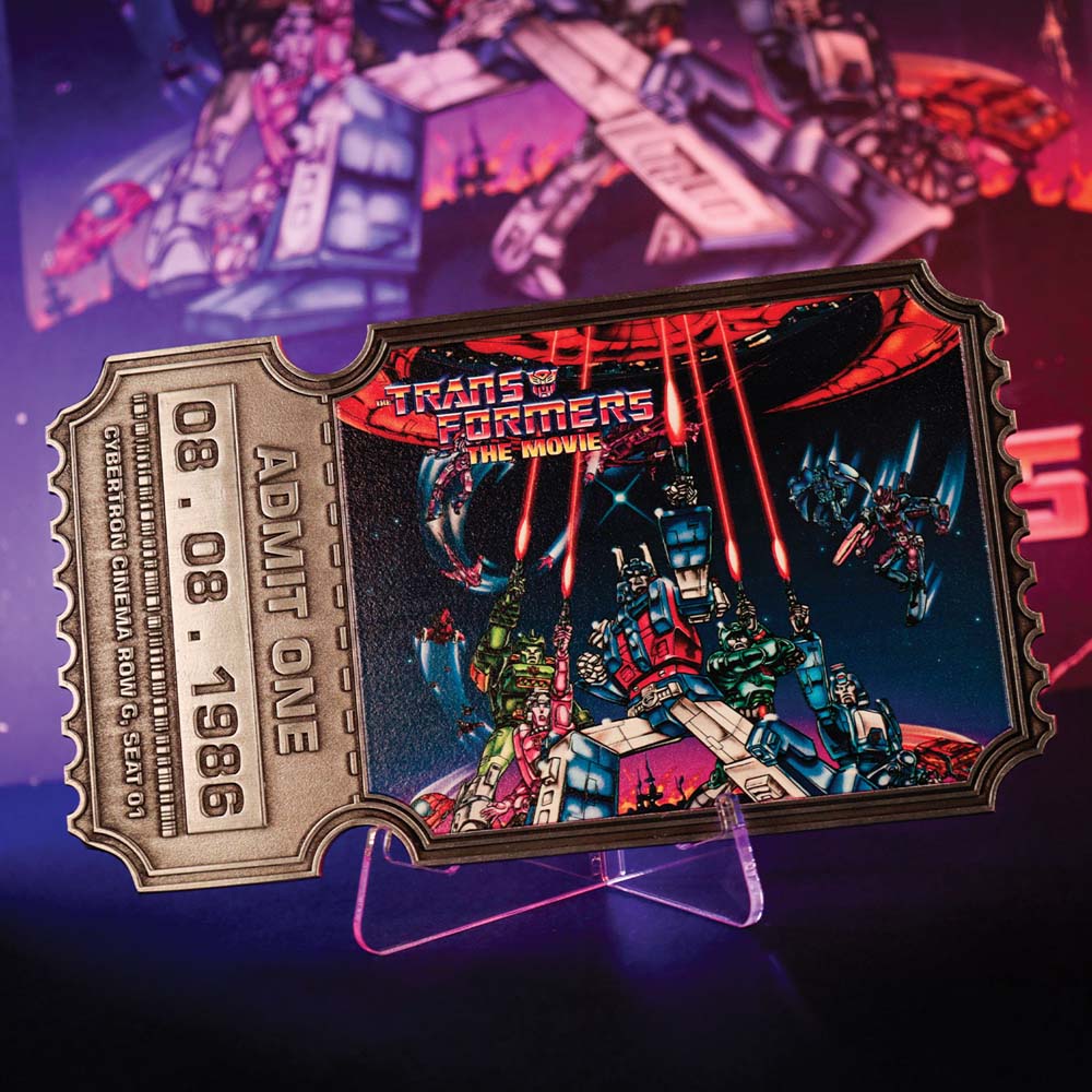 Transformers - Transformers: The Movie - 40th Anniversary Limited Edition Metal Replica Movie Ticket - Packshot 5