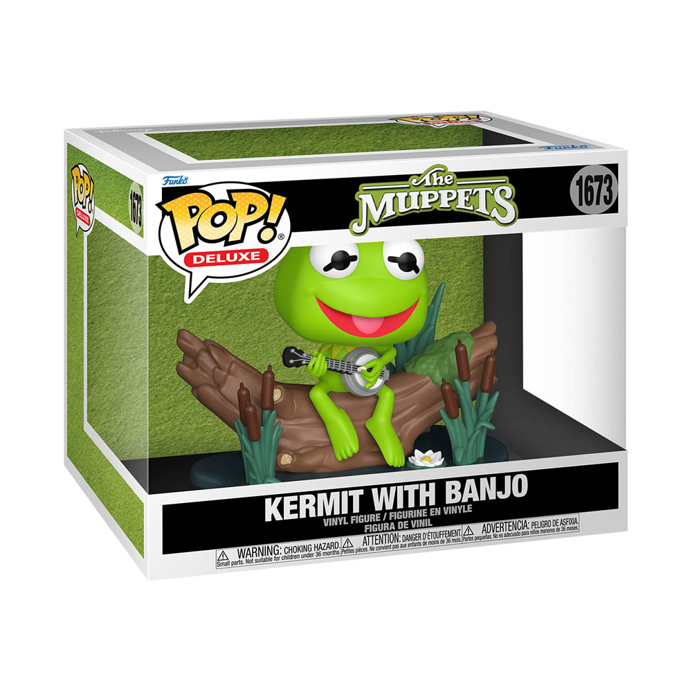 The Muppets - Kermit with Banjo Deluxe Pop! Vinyl Figure - Toys