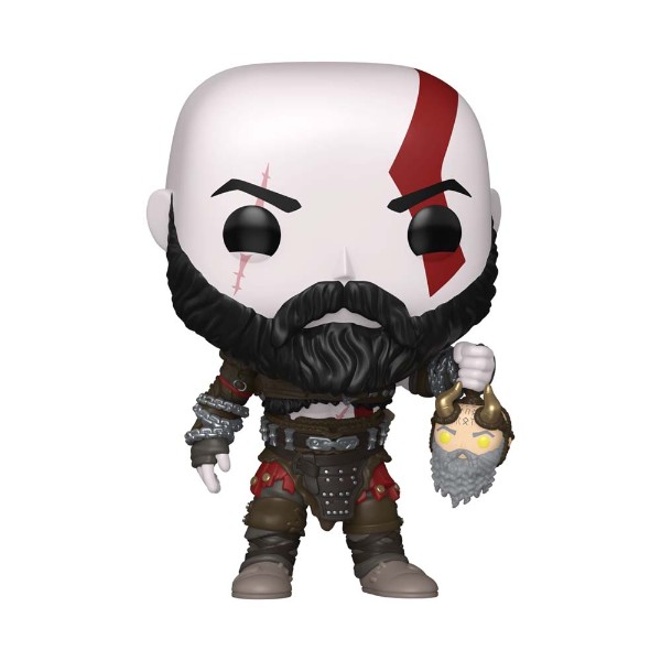 God of War: Ragnarok - Kratos with Mimir's Head Pop! Vinyl Figure - Packshot 1