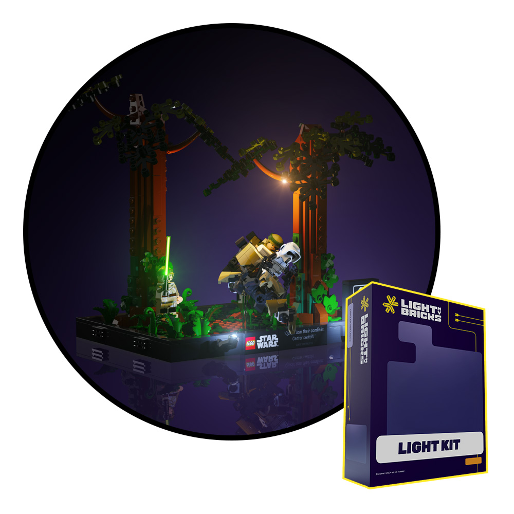 Light My Bricks - Star Wars - Endor Speeder Chase Diorama (LEGO #75353) 2.0 Light Kit - Packshot 1