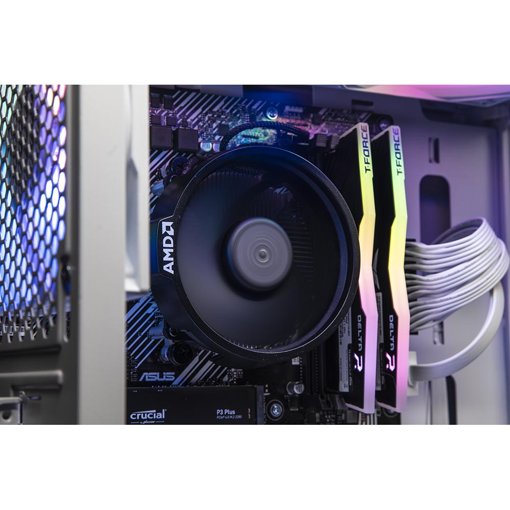 Evolve Gaming PC | OLYMPUS White Edition | RX 6600 | Ryzen 5 5500 | 32GB DDR4 | 1TB Storage - Packshot 4