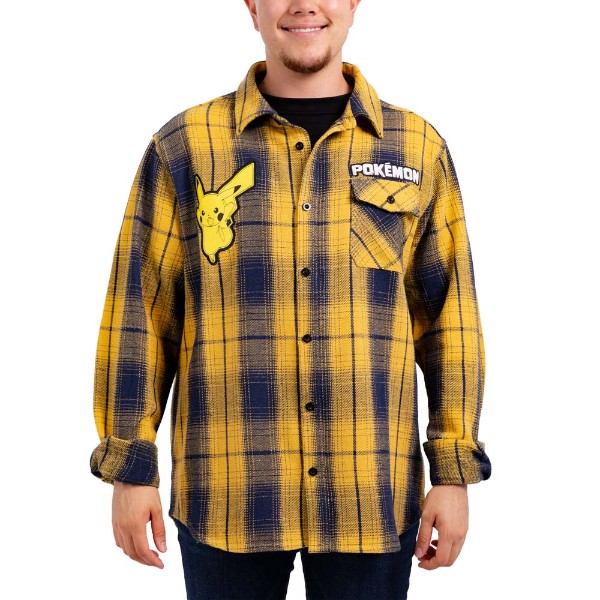 Pokemon - Gotta Catch 'Em All! Flannel Long-Sleeve Shirt - Packshot 1