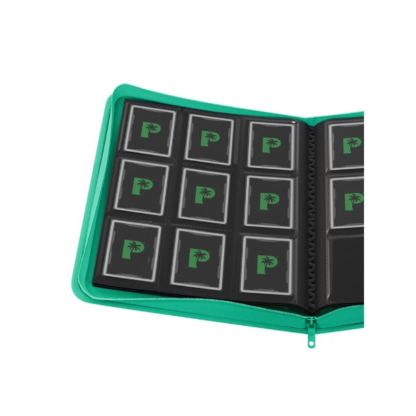 Palms Off Gaming - Collector's Series 9 Pocket Zip Trading Card Binder - Turquoise - Packshot 2