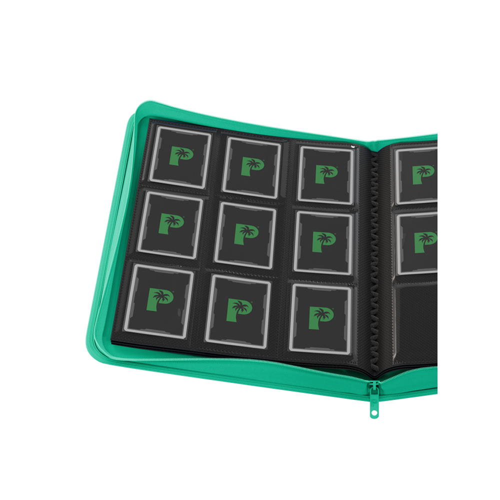 Palms Off Gaming - Collector's Series 9 Pocket Zip Trading Card Binder - Turquoise - Packshot 2