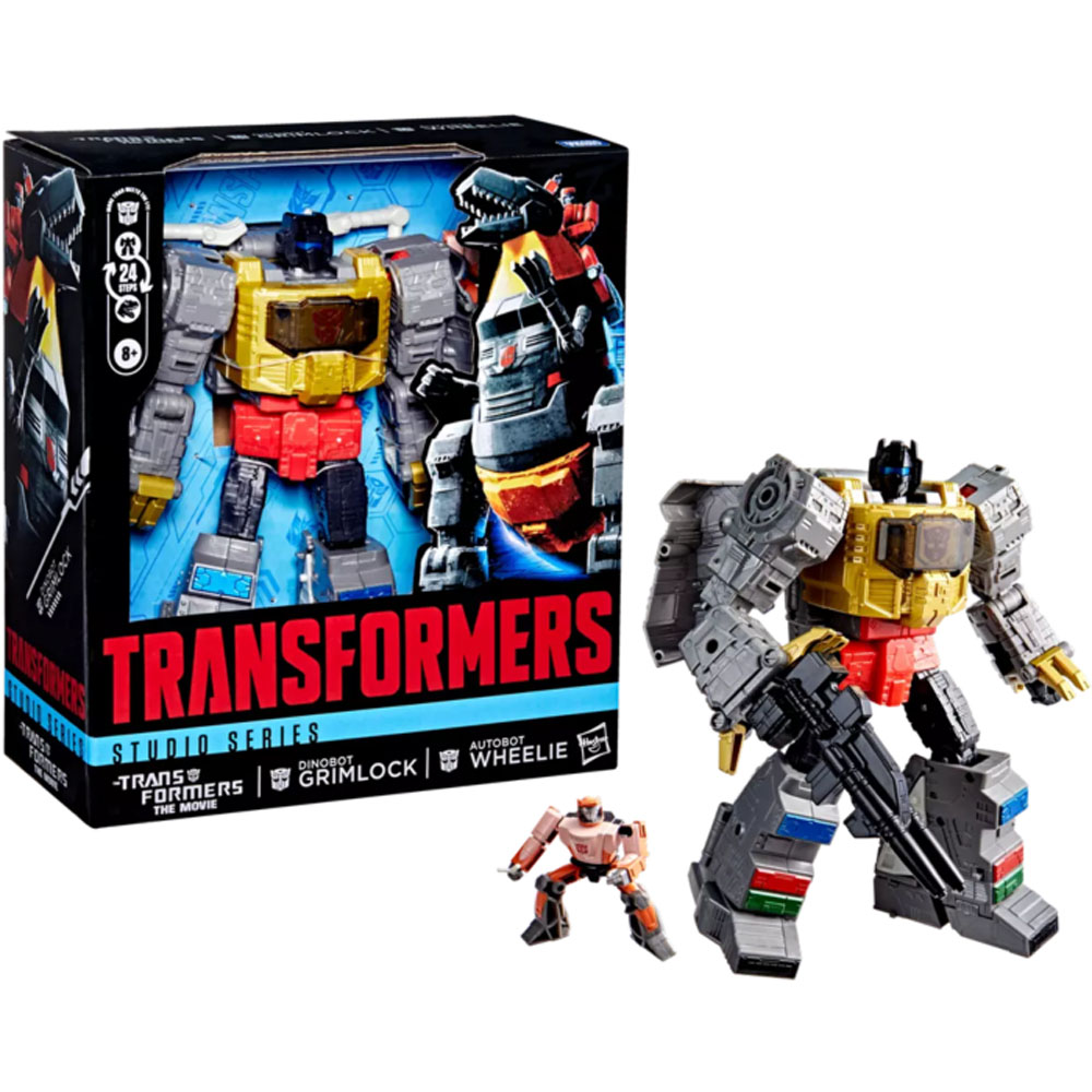 The Transformers: The Movie (1986) - Dinobot Grimlock & Autobot Wheelie Studio Series Leader Class Action Figure 2-Pack - Packshot 3