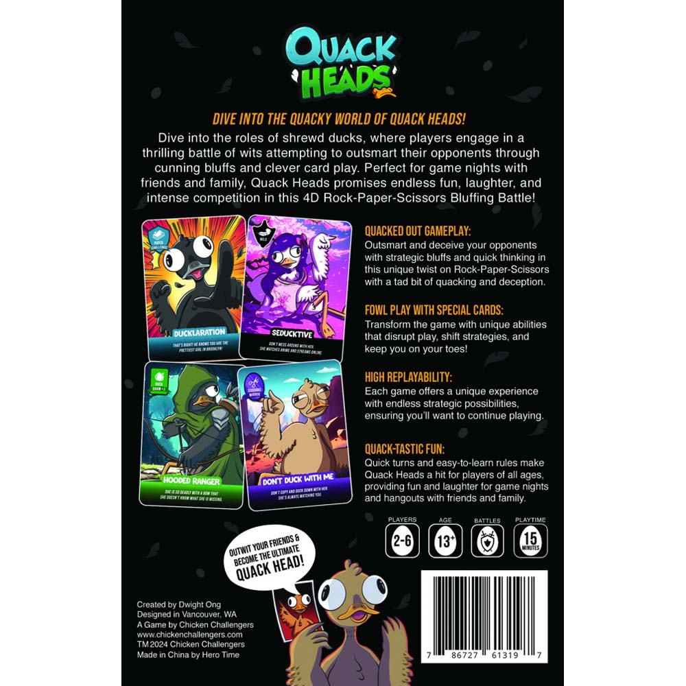 Quack Heads Card Game - Packshot 2
